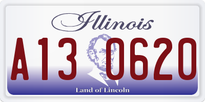 IL license plate A130620