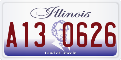 IL license plate A130626