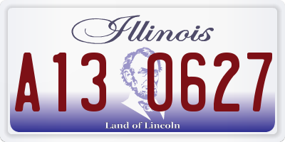 IL license plate A130627