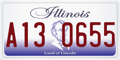 IL license plate A130655