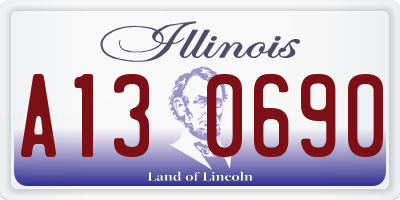 IL license plate A130690