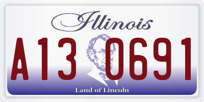 IL license plate A130691