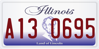 IL license plate A130695