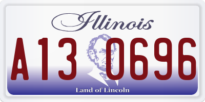 IL license plate A130696