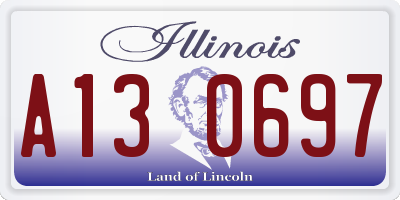 IL license plate A130697