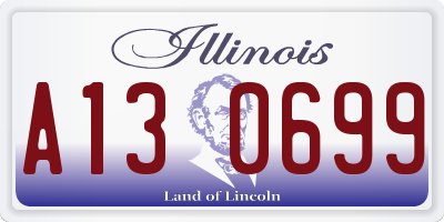 IL license plate A130699