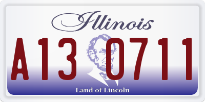 IL license plate A130711