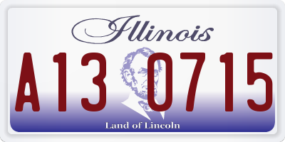 IL license plate A130715