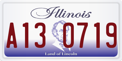 IL license plate A130719