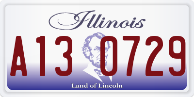 IL license plate A130729