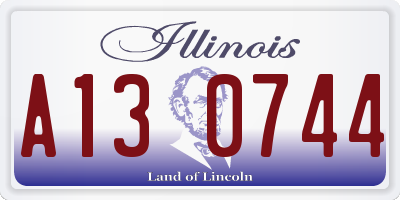 IL license plate A130744