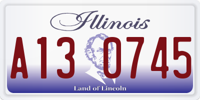 IL license plate A130745