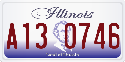 IL license plate A130746