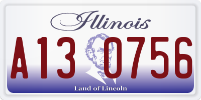 IL license plate A130756