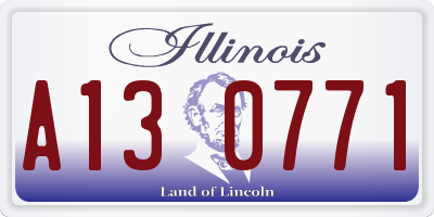 IL license plate A130771