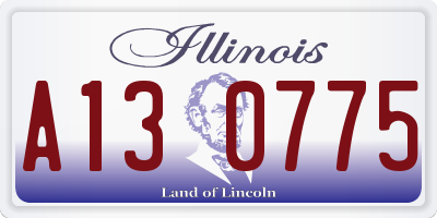IL license plate A130775