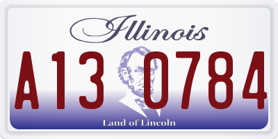 IL license plate A130784