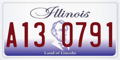 IL license plate A130791
