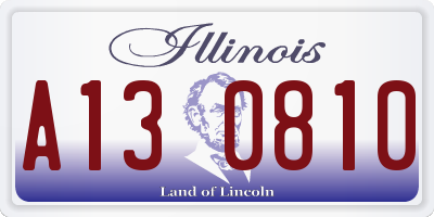 IL license plate A130810