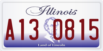 IL license plate A130815
