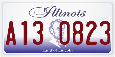 IL license plate A130823