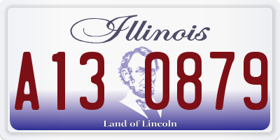 IL license plate A130879
