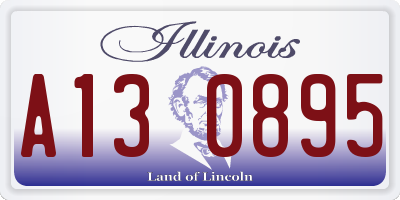 IL license plate A130895