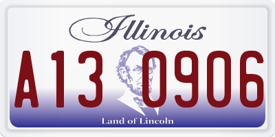 IL license plate A130906