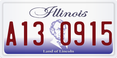 IL license plate A130915