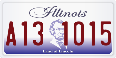 IL license plate A131015