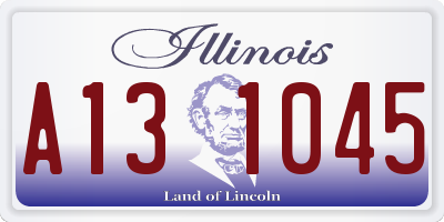 IL license plate A131045