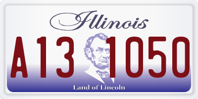 IL license plate A131050