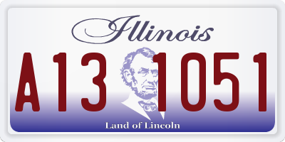 IL license plate A131051