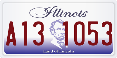 IL license plate A131053