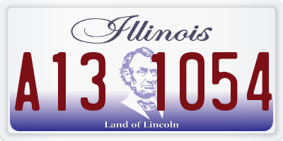 IL license plate A131054