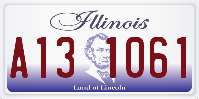 IL license plate A131061