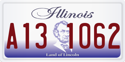 IL license plate A131062