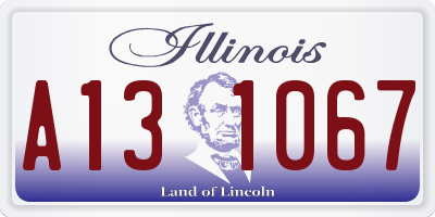 IL license plate A131067