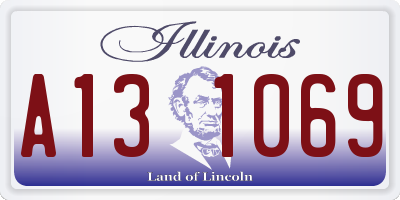 IL license plate A131069