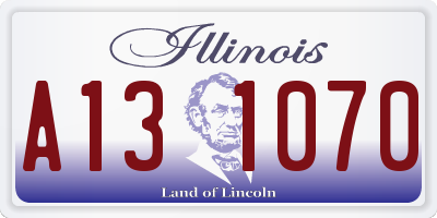 IL license plate A131070