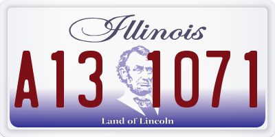 IL license plate A131071