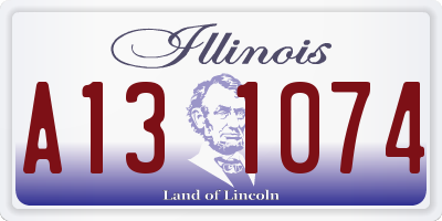IL license plate A131074