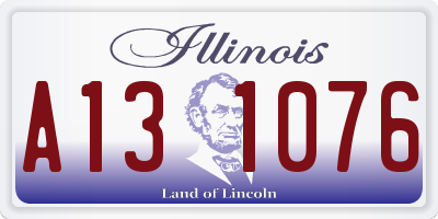 IL license plate A131076