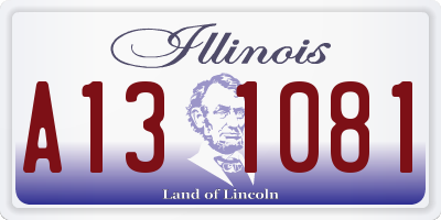 IL license plate A131081