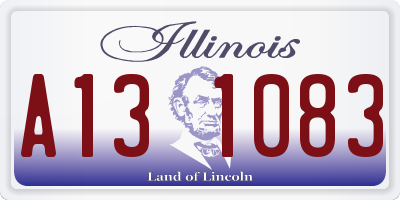 IL license plate A131083