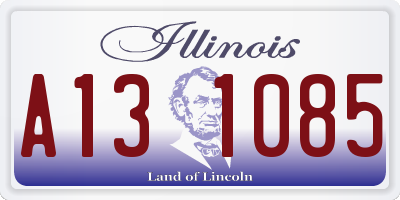 IL license plate A131085