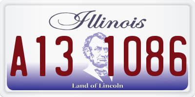 IL license plate A131086