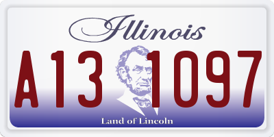 IL license plate A131097