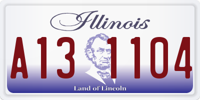 IL license plate A131104