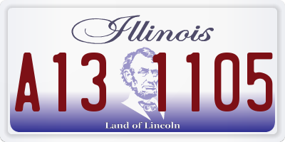 IL license plate A131105